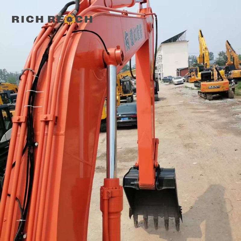 Equipment nameplate of a 2023 Hitachi ZX160 excavator, low hours, priced at $29,300
